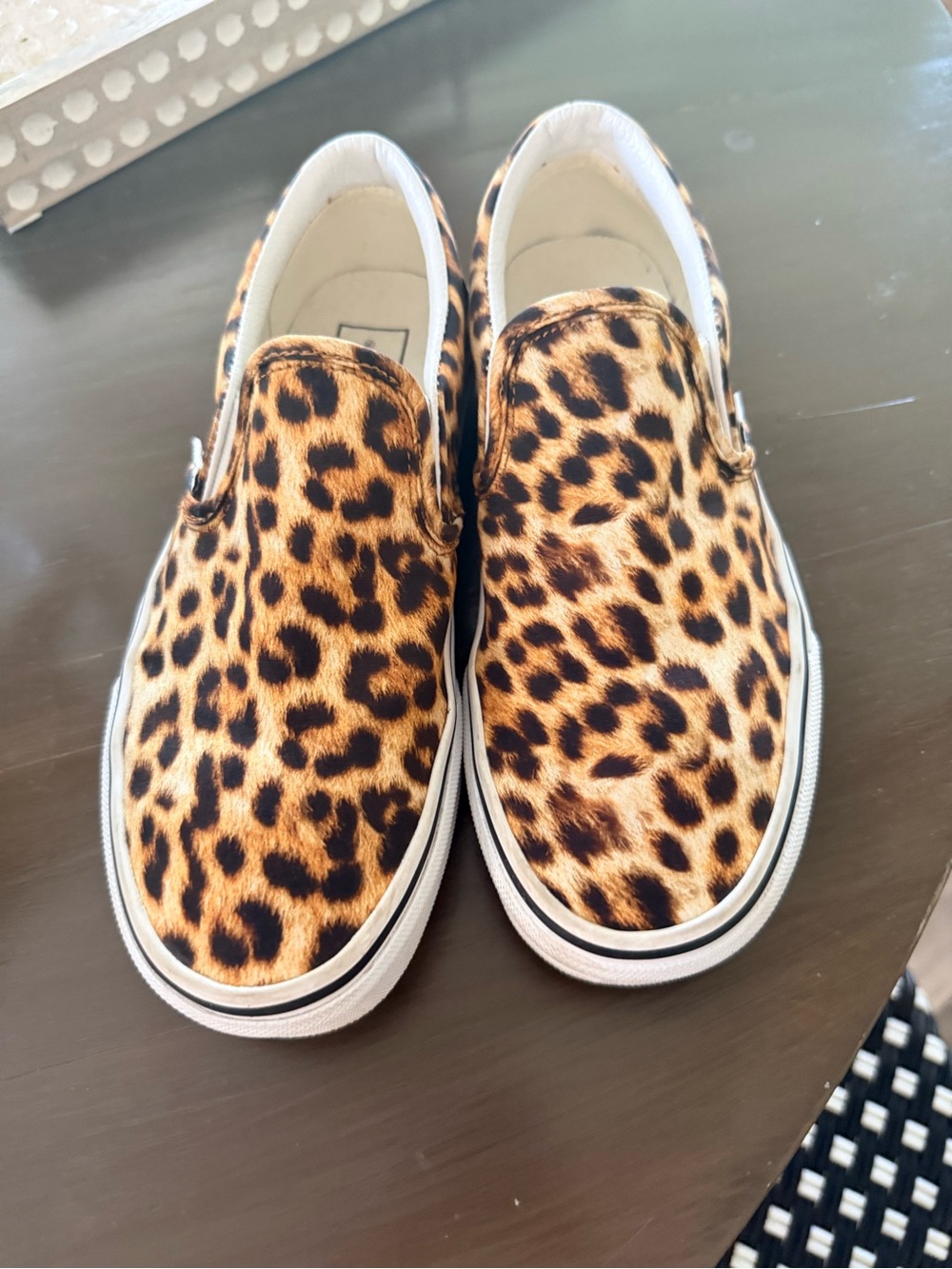 Vans Classic Leopard Slip-On Sneakers - Like New Women 7